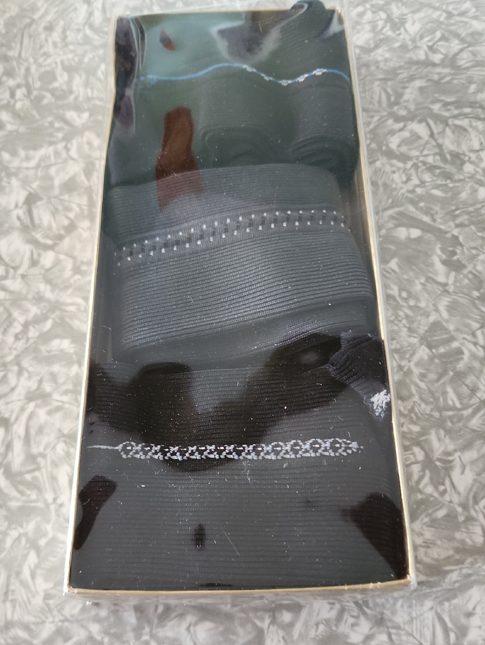 Men's Black Dress Socks with Subtle Pattern